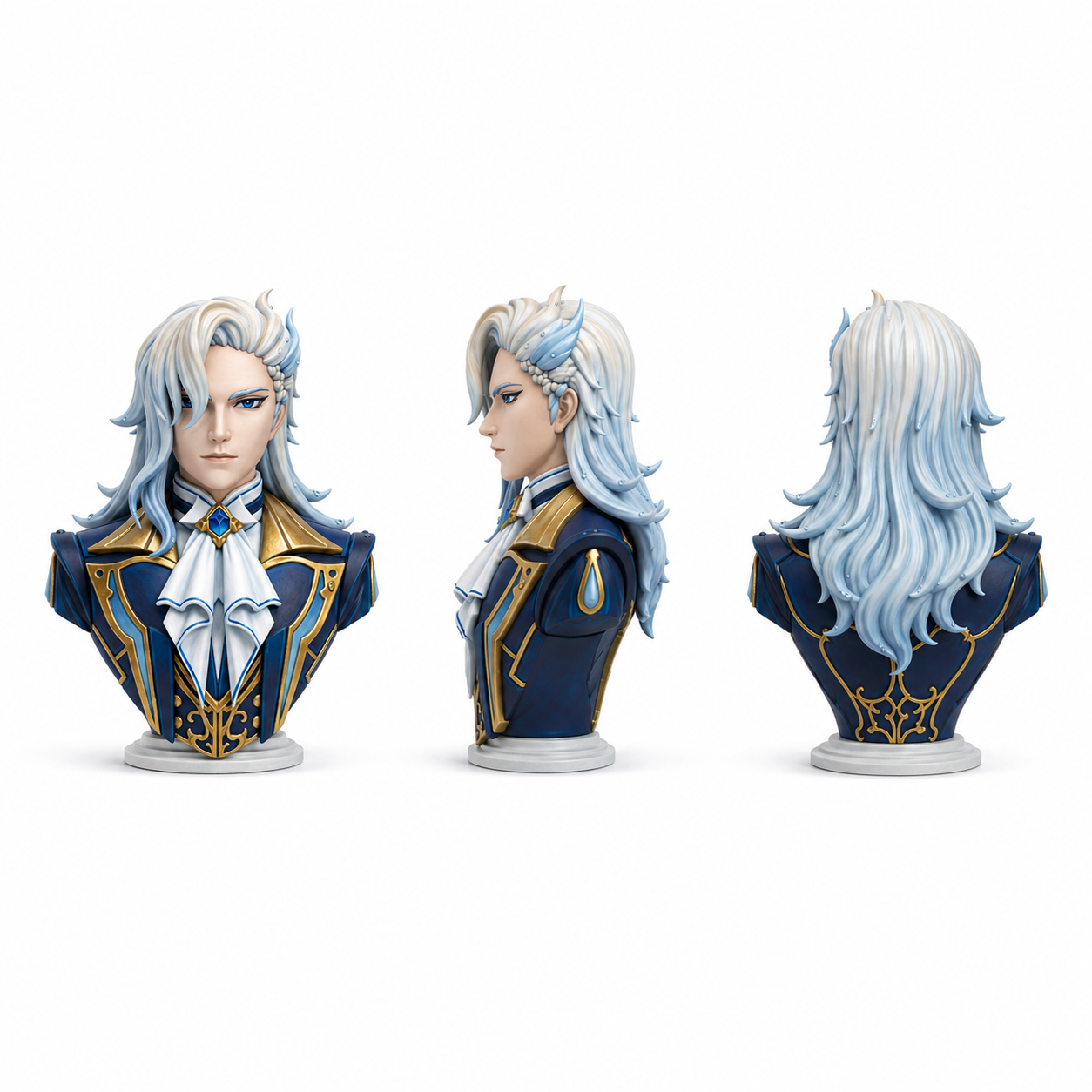Genshin Impact Neuvillette Bust — Hand Painted Figurine