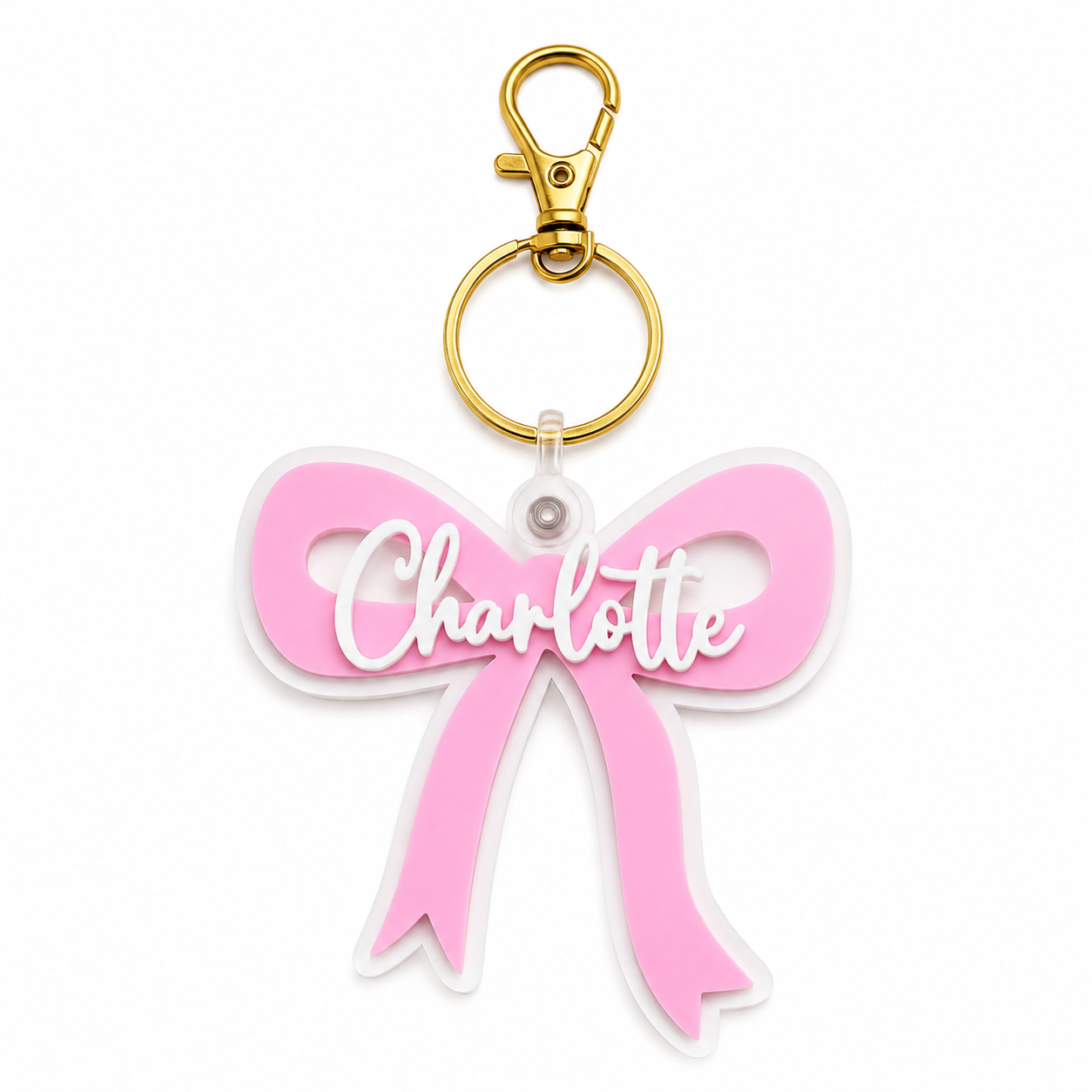 Ribbon Keychain — Personalised with Your Name
