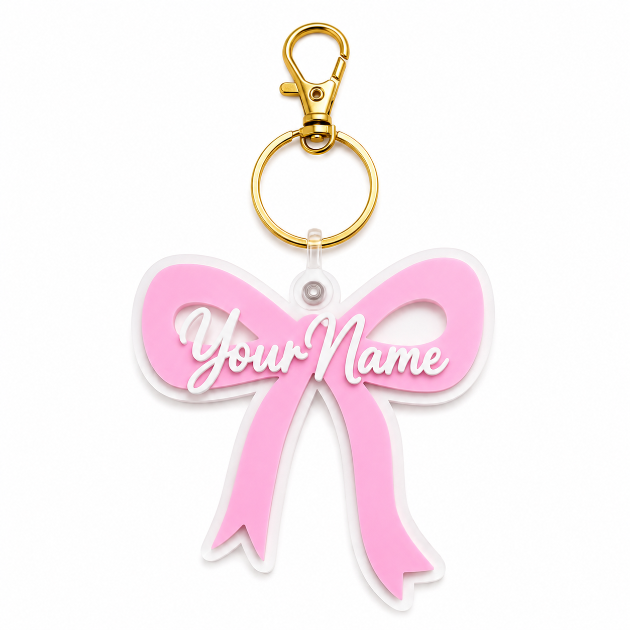 Ribbon Keychain — Personalised with Your Name