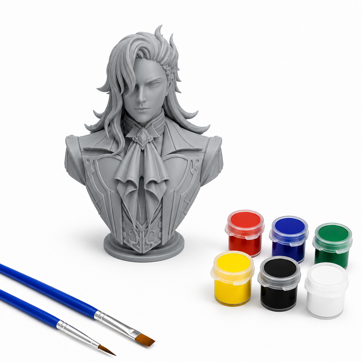Genshin Impact Neuvillette Bust — Hand Painted Figurine