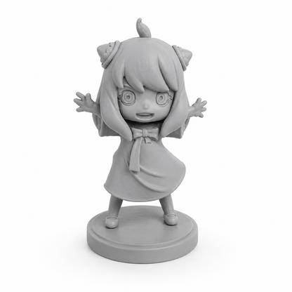 Telepathic Academy Girl Chibi Figurine — Bespoke Collector’s Edition