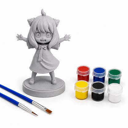 Telepathic Academy Girl Chibi Figurine — Bespoke Collector’s Edition
