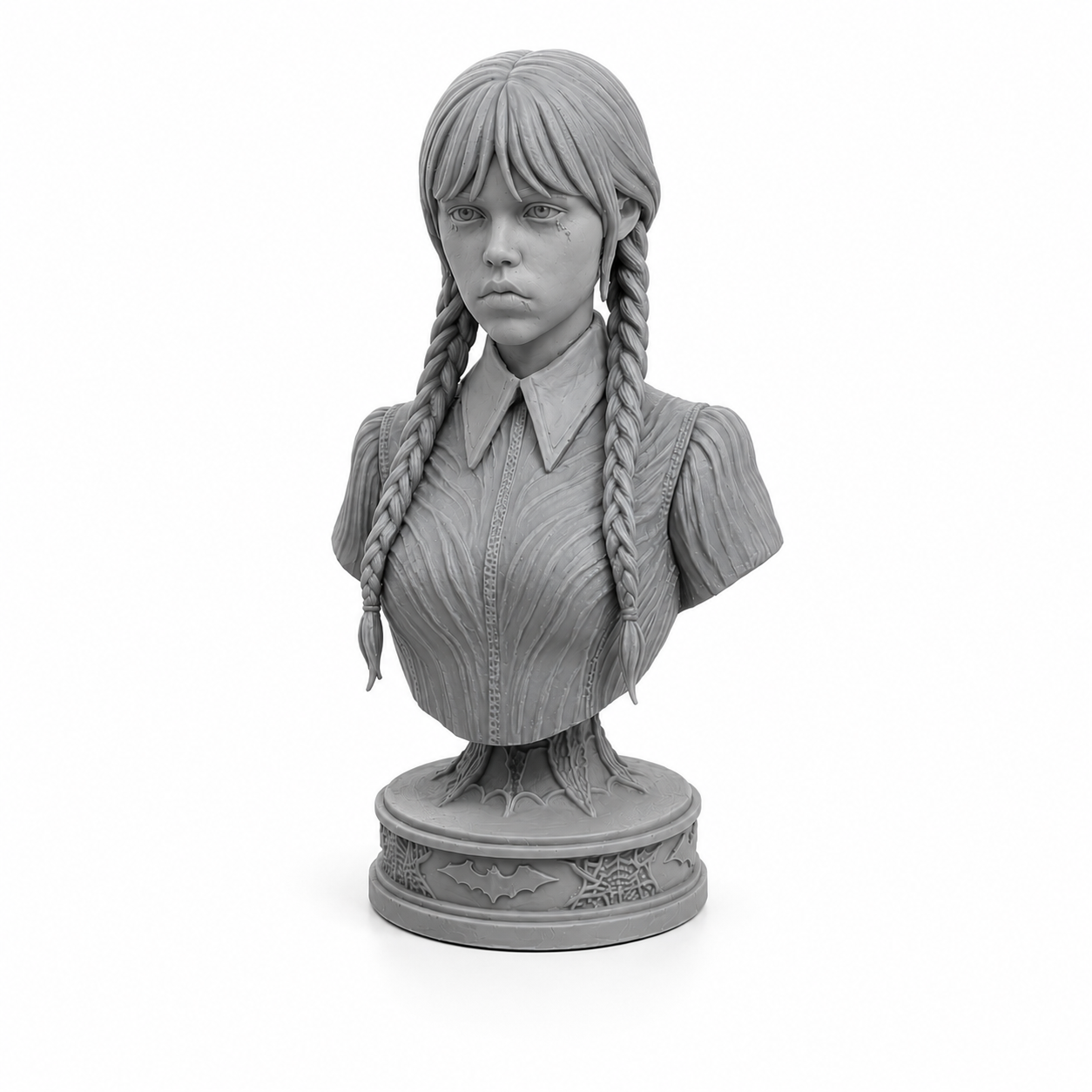 Wednesday Addams Bust — Hand Painted Figurine