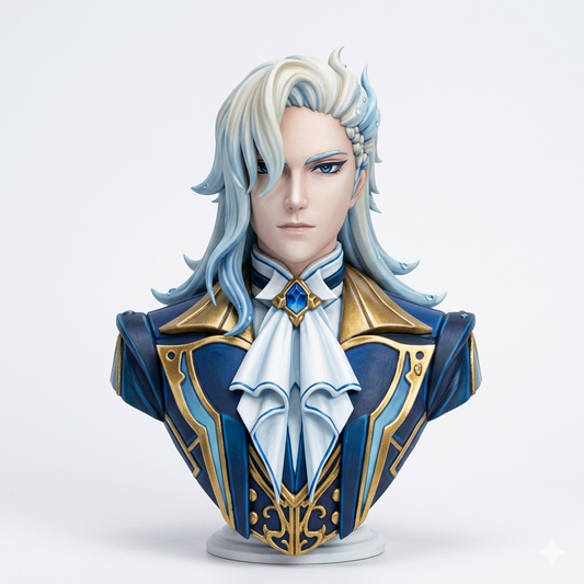 Genshin Impact Neuvillette Bust — Hand Painted Figurine